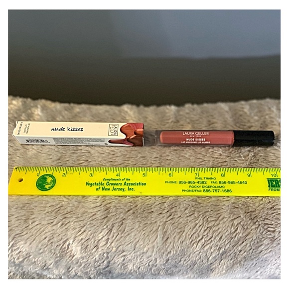 NIB LAURA GELLER NUDE KISSES LIP HUGGING LIP GLOSS in SMOOCH - Pale Rosey Pink - Picture 5 of 8